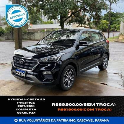 HYUNDAI CRETA 2.0 16V FLEX PRESTIGE AUTOMÁTICO